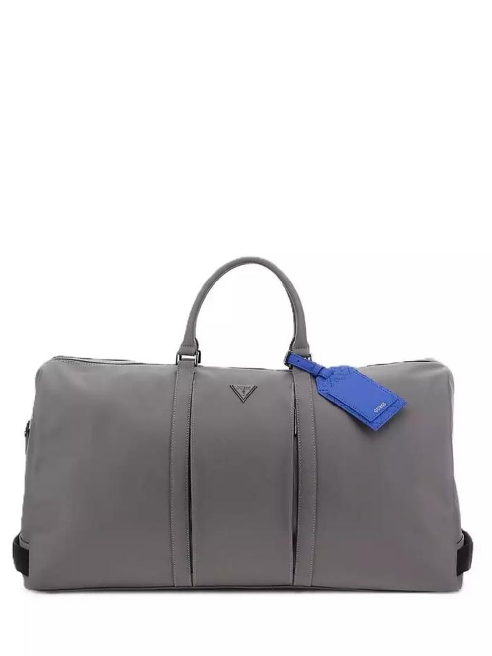NEW GUESS Logo Pisa Double Zip Weekender Duffel Bag in Gray